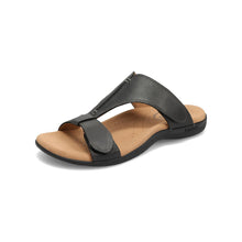 Taos black slide sandal 