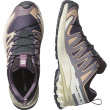 women's purple and beige hiking shoes