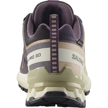 Back view of women's Salomon trail running shoe 