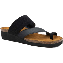 Naot Sia Sandal - Black front view 