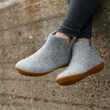 Glerups Unisex Slipper Boot With Natural Rubber Outsole - Grey