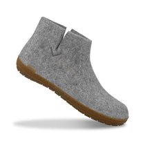 Glerups Unisex Slipper Boot With Natural Rubber Outsole - Grey