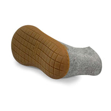 Glerups Unisex Slipper Boot With Natural Rubber Outsole - Grey