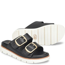 Black comfortable walking sandal 