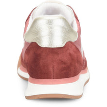 Women's red leather sneaker