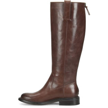 Women's tall brown leather boot