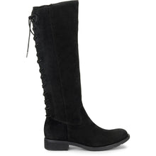 Tall women's black suede boot