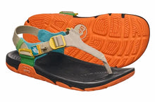 Switchback sandal knit with orange outsole 