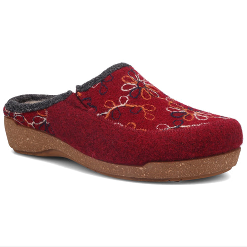 Taos Woolflower Slipper - Cranberry