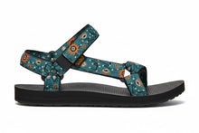 Teal star patterned sandal 