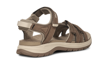 Teva Tirra Sport Leather Sandal Caribou Angled Back
