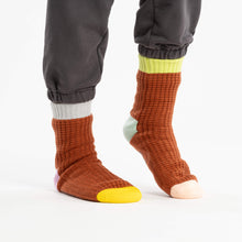 Verloop Spot Knit House Sock - Rust