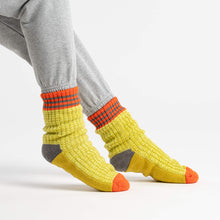 Verloop Varsity Knit House Sock - Olive