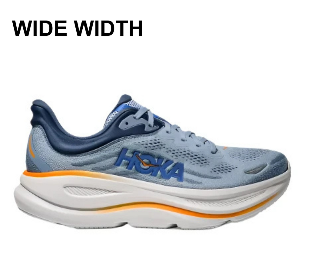 Hoka Bondi 9 Wide Running Shoe - Drizzle / Downpour | Comfortable Hoka Bondi 9 Wide Running Shoe - Drizzle / Downpour | Comfortable