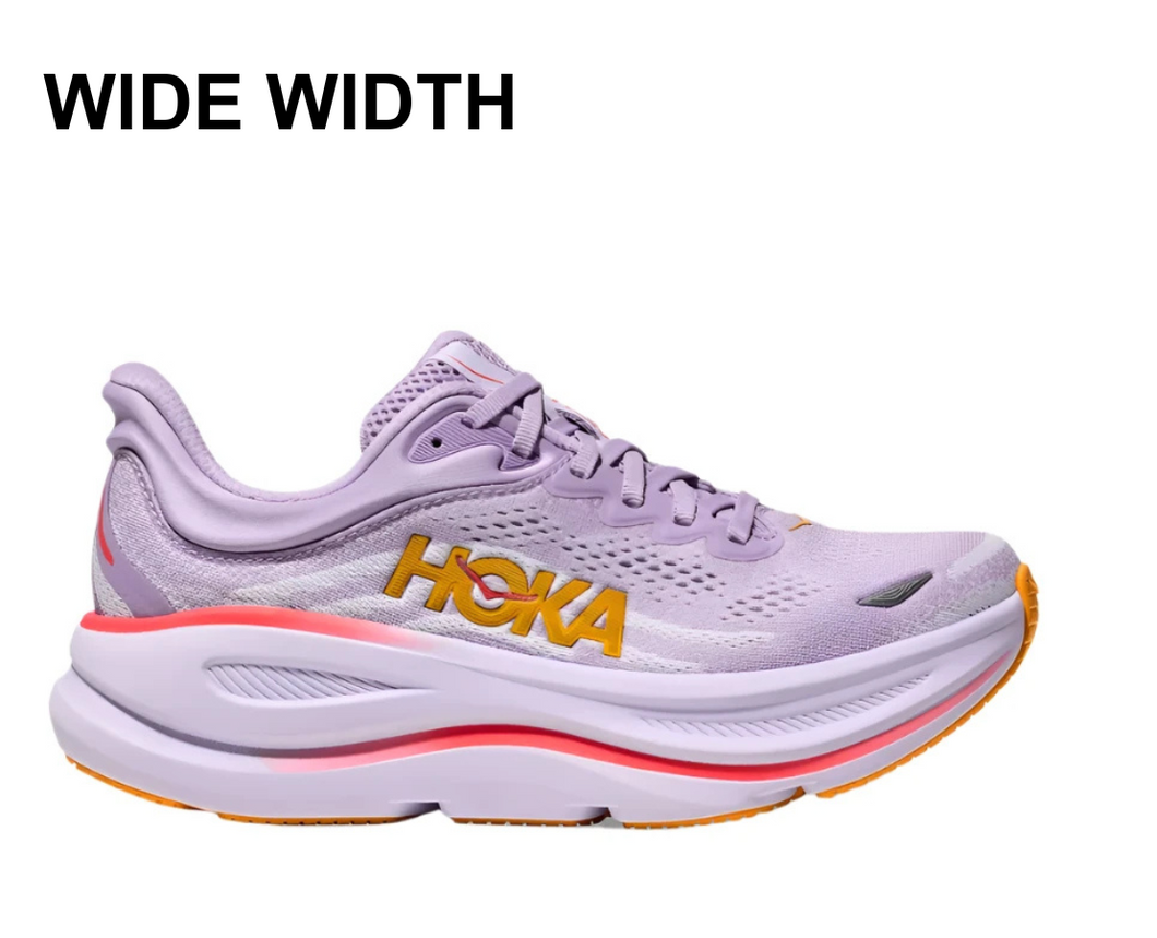 Hoka Bondi 9 Wide Running Shoe - Aster Flower / Starlight Glow