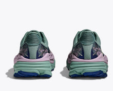 Hoka Trail Running and walking shoe teal and purple 2