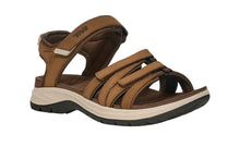 brown walking sandal 