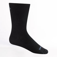 Wide Open Women's Solid Lightweight Crew Sock - Black