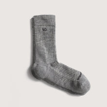 Wide Open Men's Solid Cushioned Micro Crew Socks - Light Grey