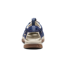Women's Whisper Navy Print sturdy walking sandal 