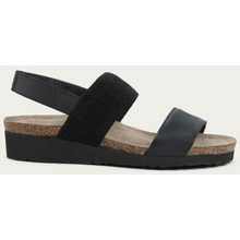 Naot Amy Wide Sandal - Shiny Black Leather/Black Elastic profile 