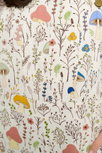 MUSHROOM MEADOW PRINT OVERALLS: S