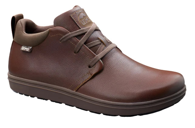 Lems Chukka Grip Leather Minimal Boot - Chestnut | Comfortable