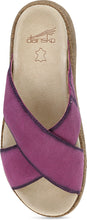 Dansko Bridget Sandal - Plum Burnished Suede Top