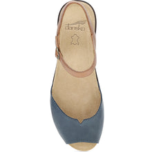 Dansko Cass Blue Tan Top View 