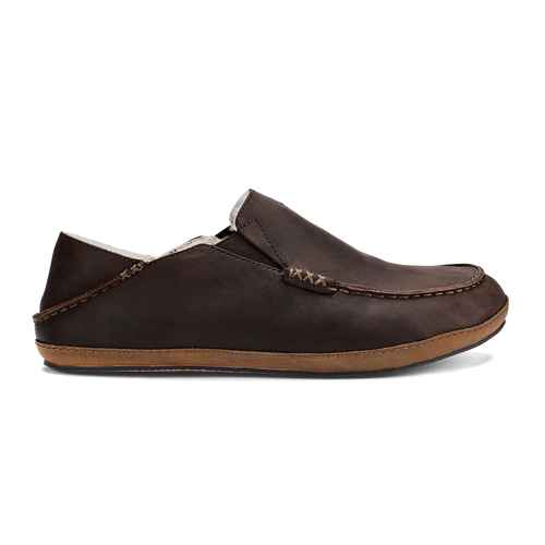 OluKai Moloa Slipper - Dark Wood / Dark Wood