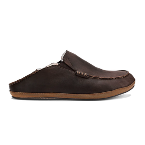 OluKai Moloa Slipper - Dark Wood / Dark Wood