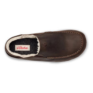 OluKai Moloa Slipper - Dark Wood / Dark Wood