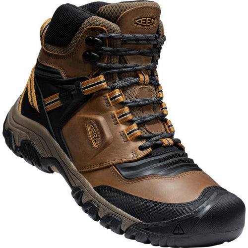 Keen Ridge Flex Mid WP Hiking Boot - Bison / Golden Brown