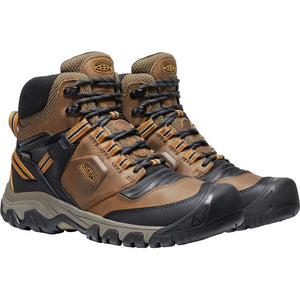 Keen Ridge Flex Mid WP Hiking Boot - Bison / Golden Brown