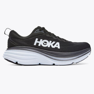 Hoka One One Bondi 8 Running Shoe - Black / White