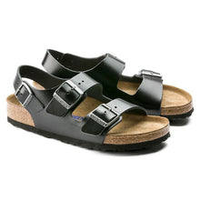 Birkenstock Milano Soft Footbed Sandal - Black Amalfi