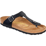 Birkenstock Gizeh Sandal - Black Oiled Leather