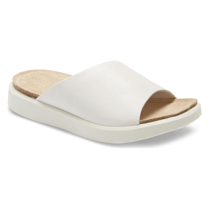 Ecco Corksphere Slide Sandal - Bright White
