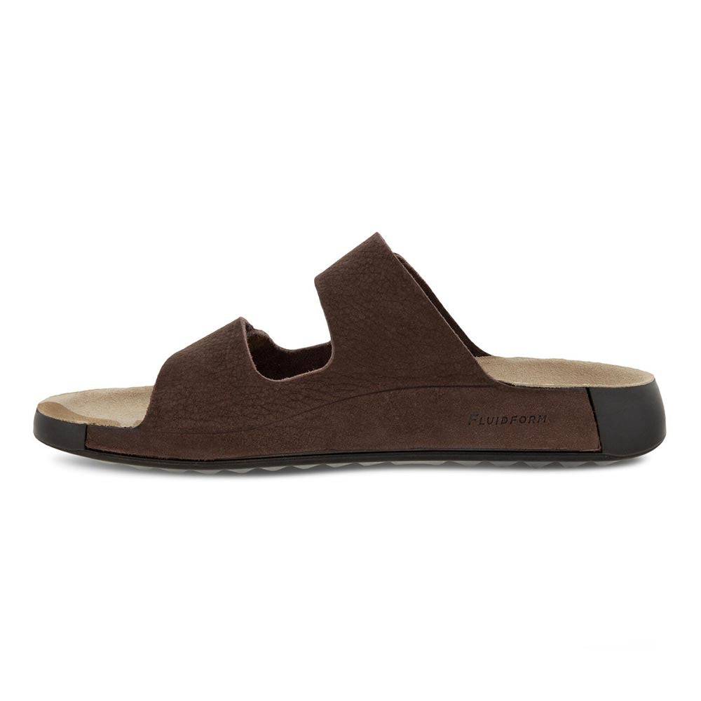 Ecco 2nd Cosmo Slide Sandal - Mocha | Comfortable Shoes Pedestrian Shops
