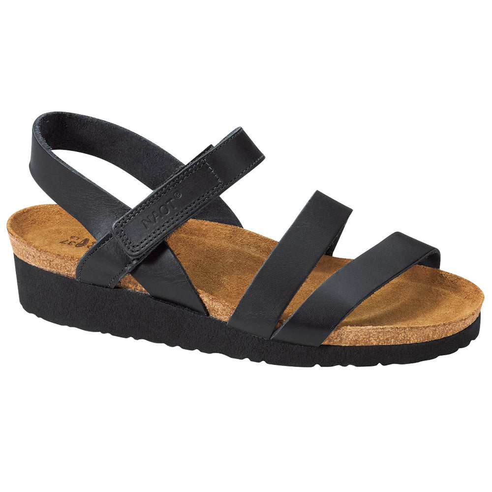 Naot Kayla Sandal Black Comfortable Shoes – Pedestrian Shops