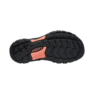 Keen Newport H2 Sandal - Black Multi / Coral Sole
