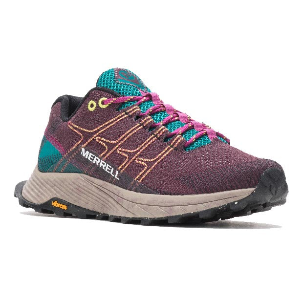 Merrell Moab Flight Trail Shoe - Burgundy | Comfortable – Pedestrian Shops