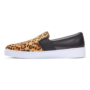 Vionic Demetra Slip-On Sneaker - Tan Leopard Side
