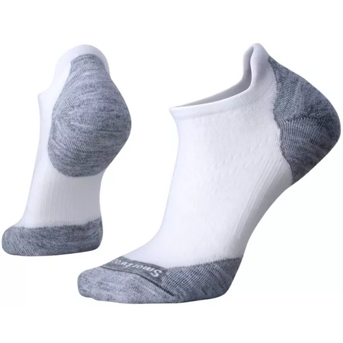 Smartwool PhD Run Light Elite Micro Sock - White/Light Gray